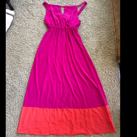 Old Navy Dresses & Skirts - Old Navy - Pink and Orange, Maxi Dress, Medium